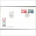 FDC 26/4 1973 LO 75 år *VINJETT 1*