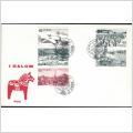 FDC 2/3 1973 I Dalom *VINJETT 2*