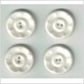 4 fina oanvända vita knappar 18 mm. 