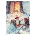 Oskrivet vykort God Jul & Gott Nytt År