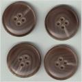 Retro vintage 4 äldre knappar 25 mm i diameter