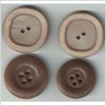 Retro vintage 4 äldre knappar 22 - 27 mm 