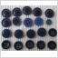 20 Mörkblå fina knappar i olika modeller 9 - 15 mm