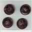Retro vintage 4 äldre knappar 25 mm i diameter