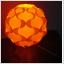 Orange bordslampa. Gunnar Jensen för IKEA