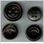Retro vintage 4 äldre olika knappar 24 - 30 mm 