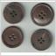 Retro vintage 4 äldre knappar 27- 30 mm 