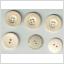 Retro vintage 6 fina knappar 14 - 22 mm 
