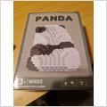 Byggset med milrotegelstenar panda