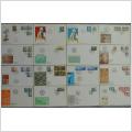 16 st olika FDC 1970, 1971 & 1976 med vinjetter