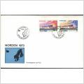 FDC 26/6 1973 Norden III. Nordens Hus, Reykjavik *VINJETT 1*