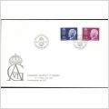 FDC 24/10 1973 Gustaf VI Adolf 1882-1973 *VINJETT 1*